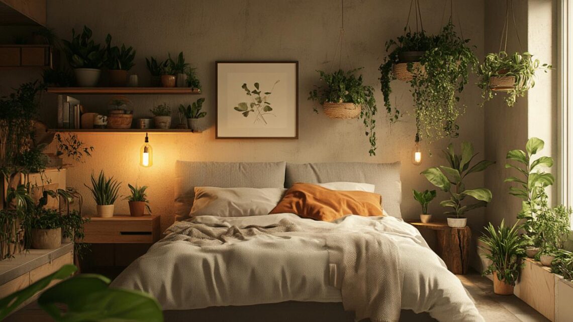 Astuce pour optimiser l’espace de la chambre avec des plantes et des décorations adaptées